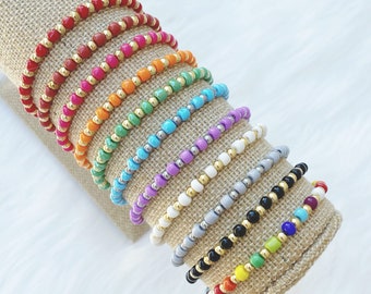 Seed Bead Stacking Bracelets