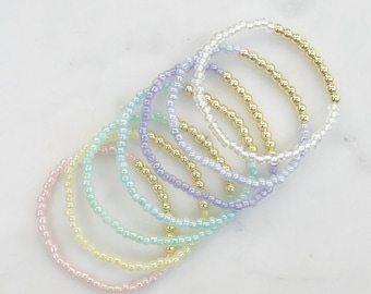 Seed Bead Stacking Bracelets
