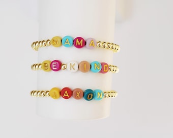 Colorful Custom Word Bracelets