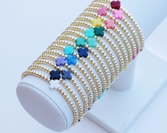 Colorful Cross Bead Bracelet
