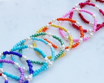 Pearl Seed Bead Bracelet