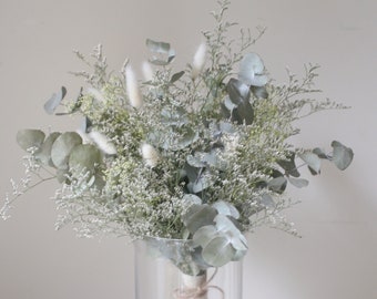 Dried Flower Bouquet, Eucalyptus Bouquet, Wedding Bouquet, Bridal Bouquet