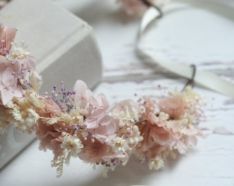 Everlasting Flower Crown, Dried flower Crown, Flower Girl, PhotoProp