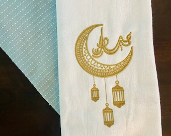 Eid Mubarak towel, Ramadan Mubarak Kitchen Towel