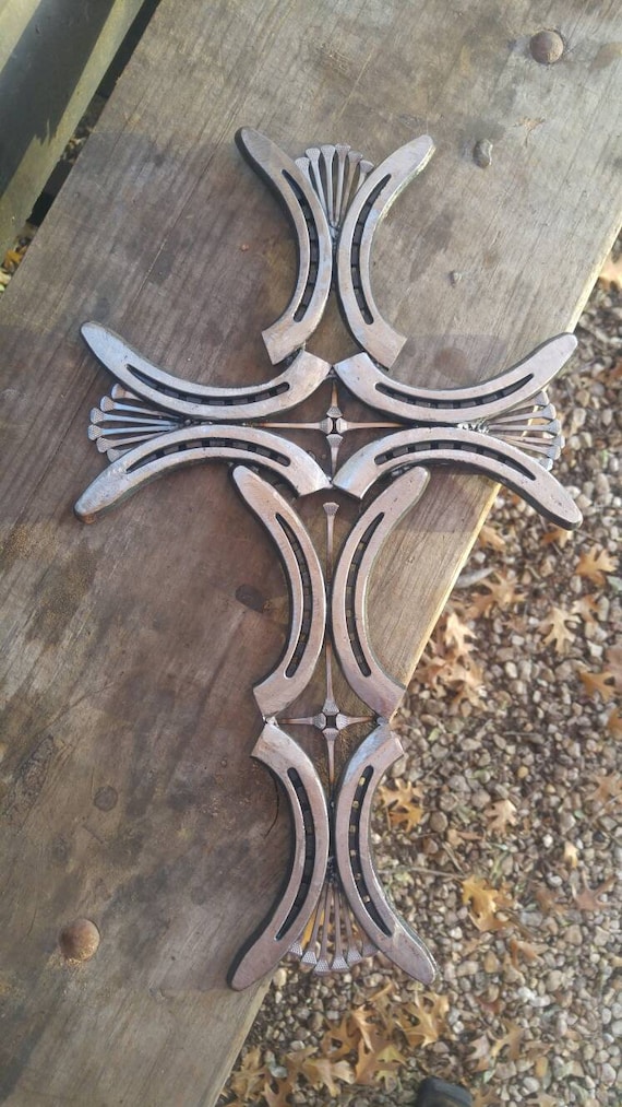 Horseshoe and Nail Cross