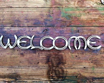Horseshoe Welcome Sign