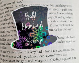 Bah! Humbug | Laptop Decal | Sticker | Charles Dickens | A Christmas Carol | 2 inches x 1.75 inches