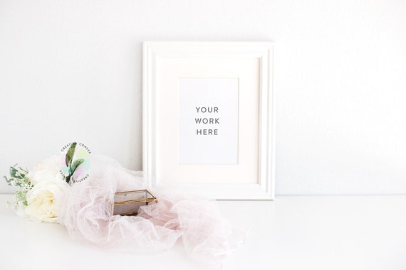 Styled Stock Photography Styled Frame Mockup White