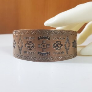 Fred Harvey Thunderbird Copper Bangle