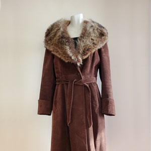 Vintage Suede Jacket With Fur Collar - Etsy Canada