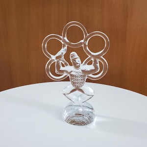 Vintage Kosta Boda Glass Juggler - Circus Series by Bertil Vallien - 1980s