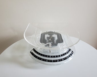 Vintage Guzzini Kitchen Scale - Lady B in Clear on Clear Plastic