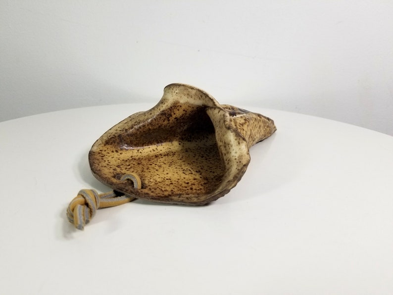 Wall Planter Indoor Planter Speckled Stoneware Ceramic Wall Pocket Brutalist 1970s Ceramics