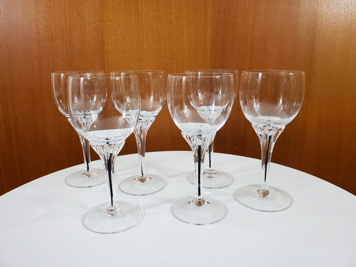 Belfor Exquisite Crystal Wine Glasses Set of 6 White Wine Etsy