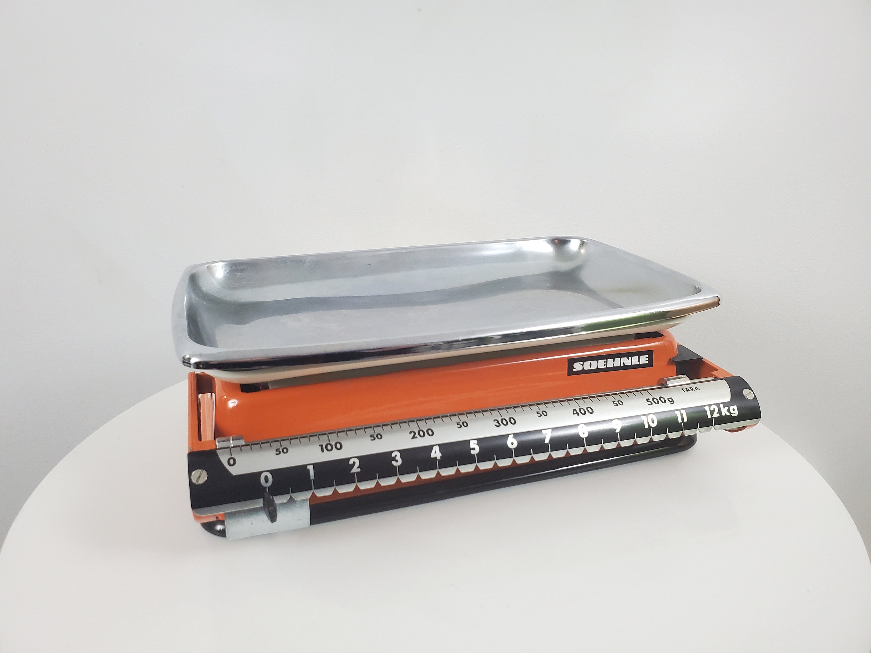 Vintage Soehnle Kitchen Scale - Model 1811 - Orange With Chrome