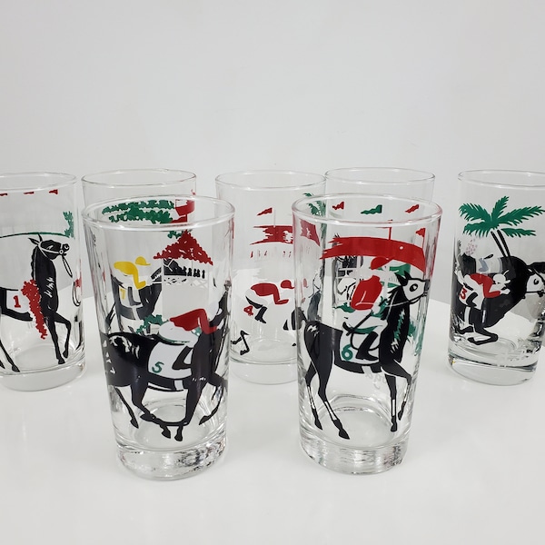Horse Jockey Glasses Etsy