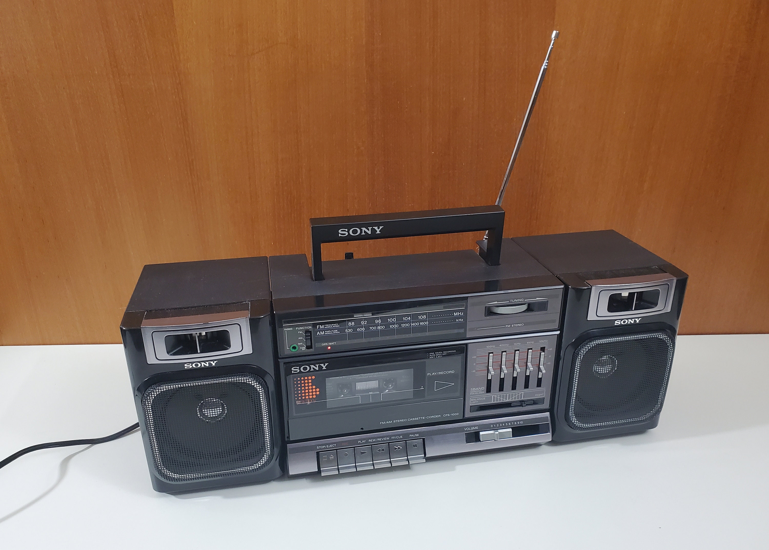 Vintage Sony CFS-1000 Boombox - AM/FM Stereo Cassette