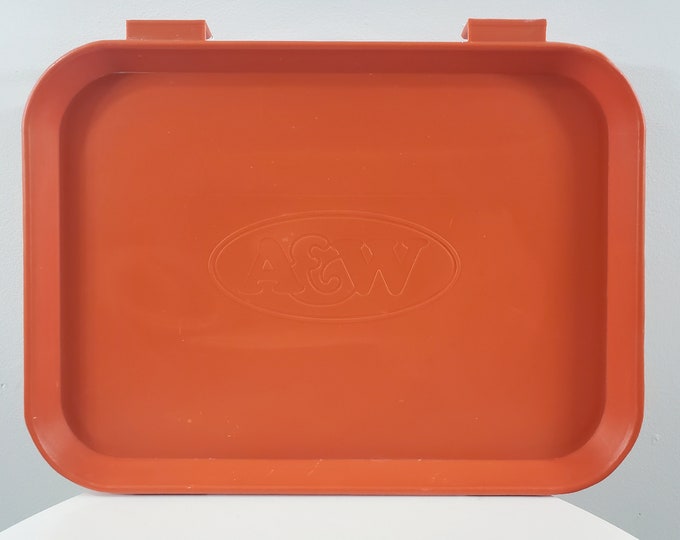 Vintage A&W Car Hop Tray Window Tray Orange Plastic Fast Food Tray Etsy