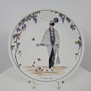 Villeroy and Boch Designer Plate - N. 4 Demi Deuil (Half Mourning) - Design 1900 - Woman&#39;s Fashion