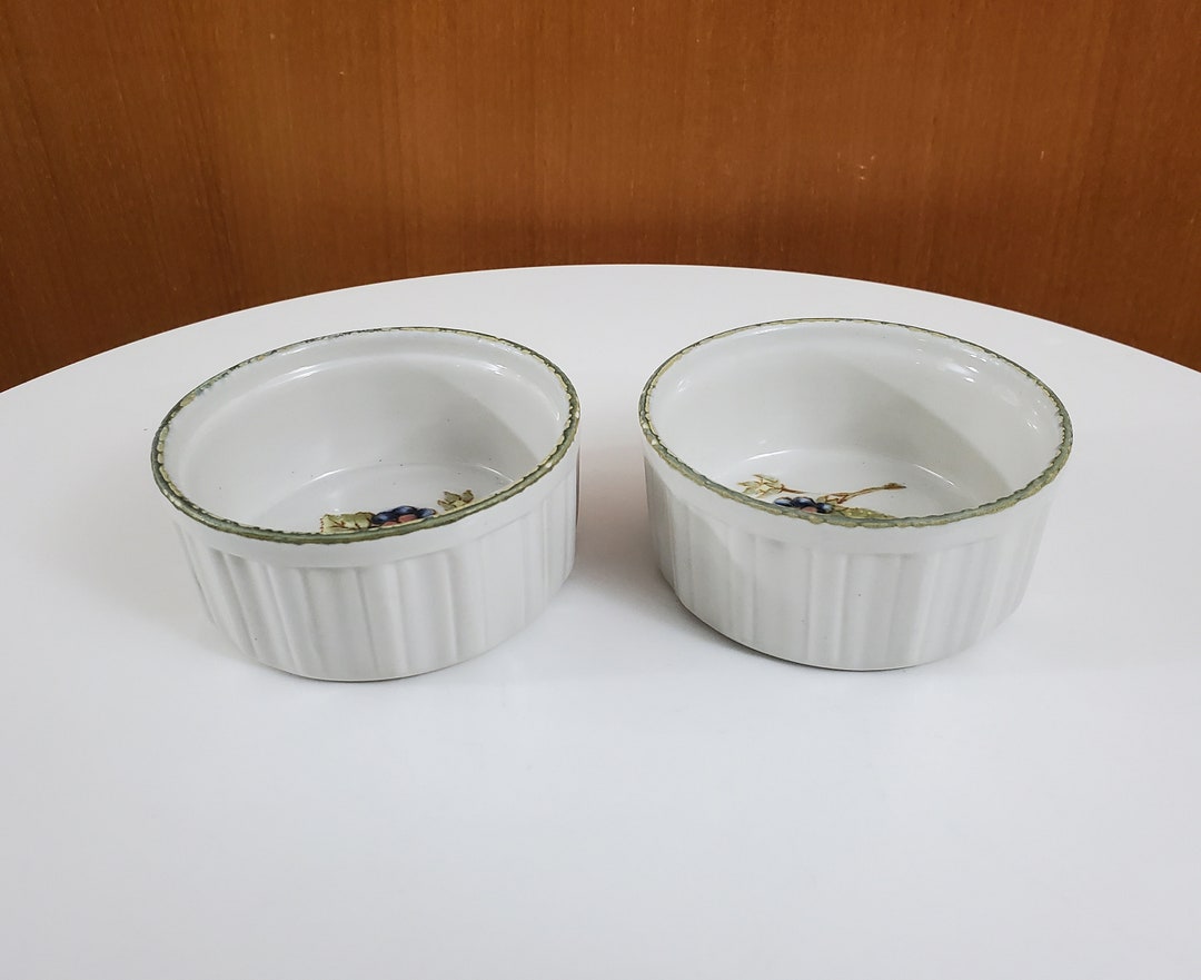Midwinter Cookware Ramekins Midwinter Stonehenge Still Life Individual Ramekins - Embossed Fruit ...
