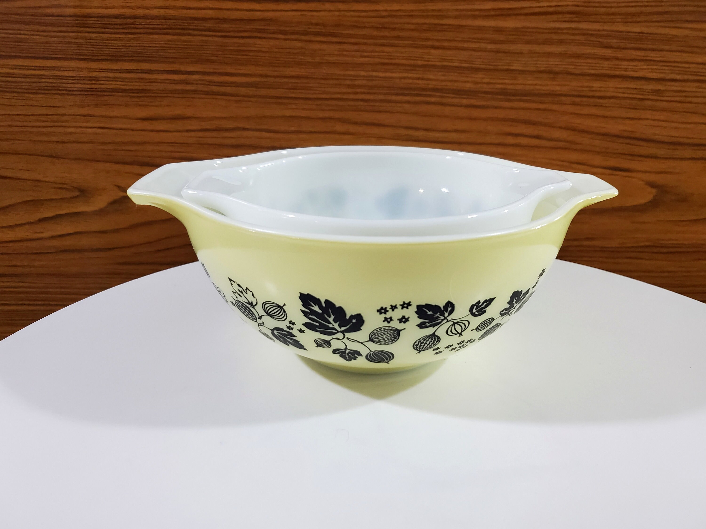 Set of 3 Pyrex Cinderella Mixing Bowls Gooseberry Pattern in Etsy