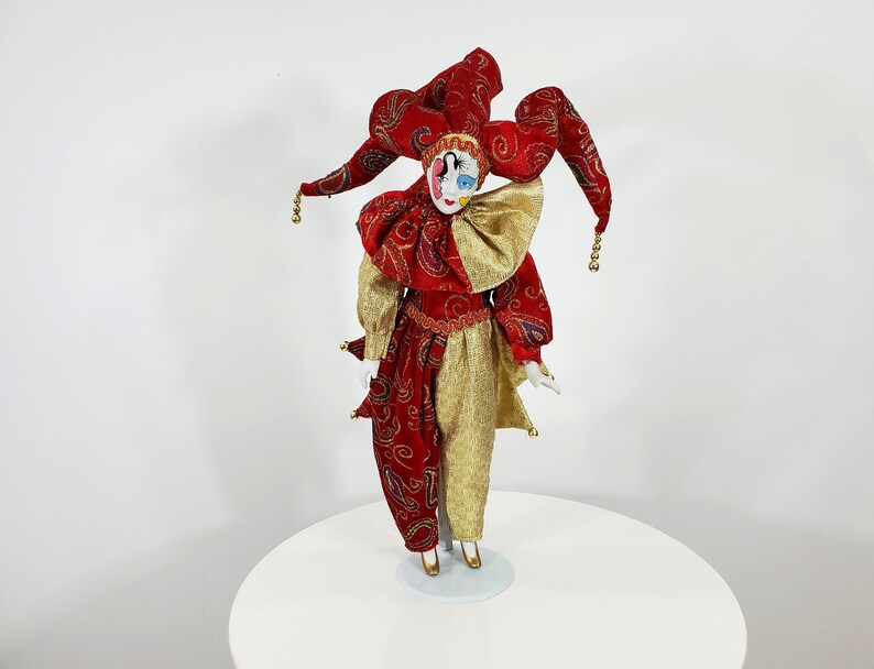 porcelain jester doll