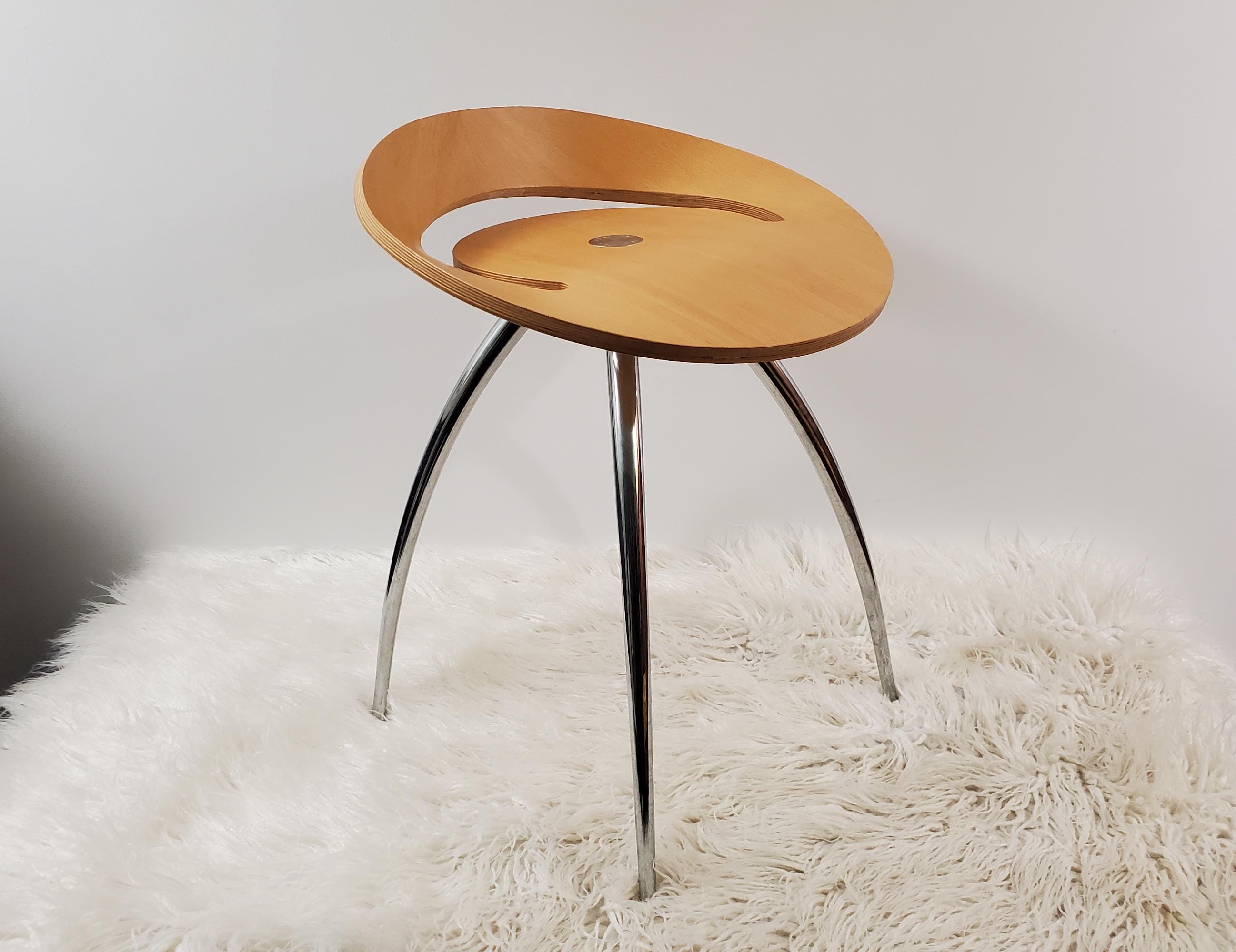Bent Plywood Stool - Etsy