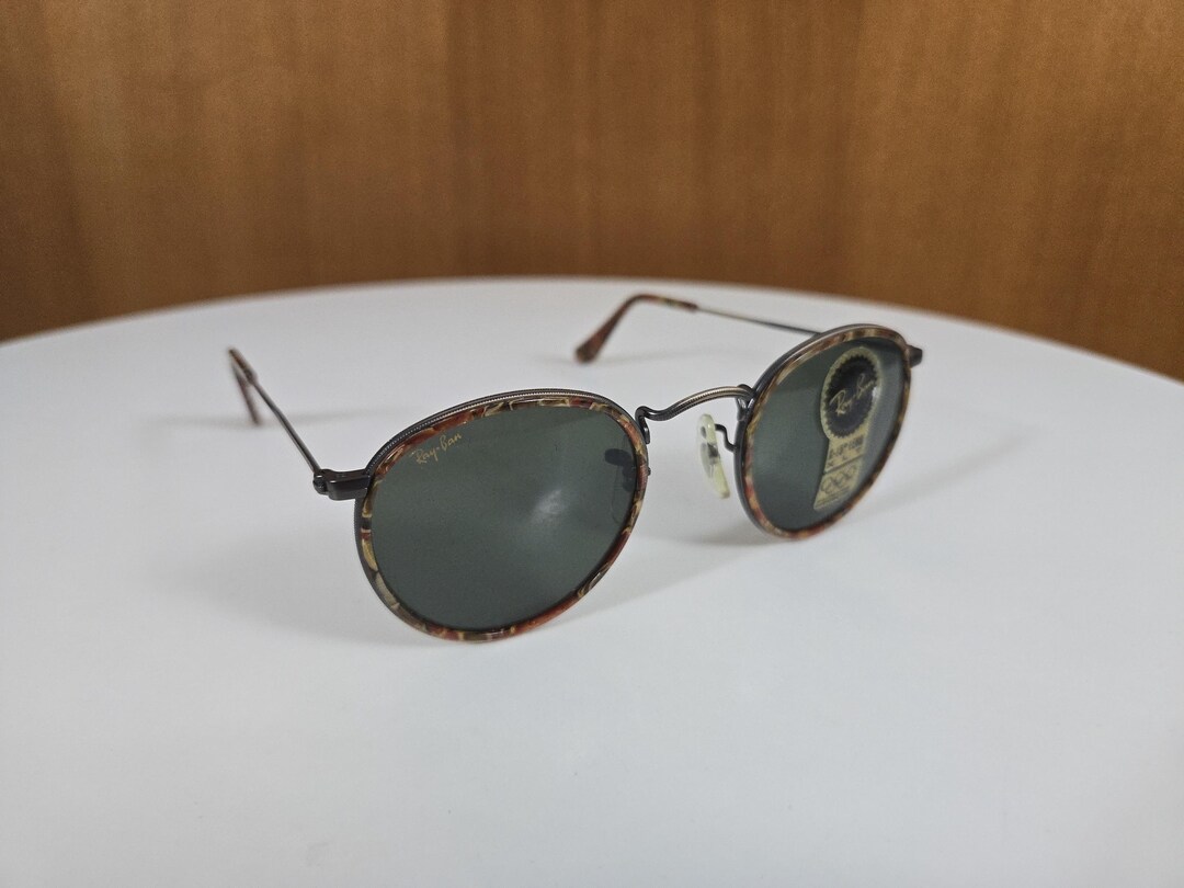 Vintage B&L RAY BAN USA Round lサングラス Ray Ban B&L U.S.A. Round Tortuga Vintage Sunglasses / Round