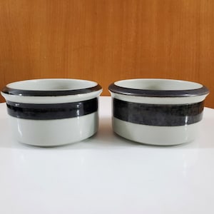 2 Karelia Individual Ramekins or Sauce Bowls by Anja Jaatinen-Winquist for Arabia, Finland - 1960s Ceramics