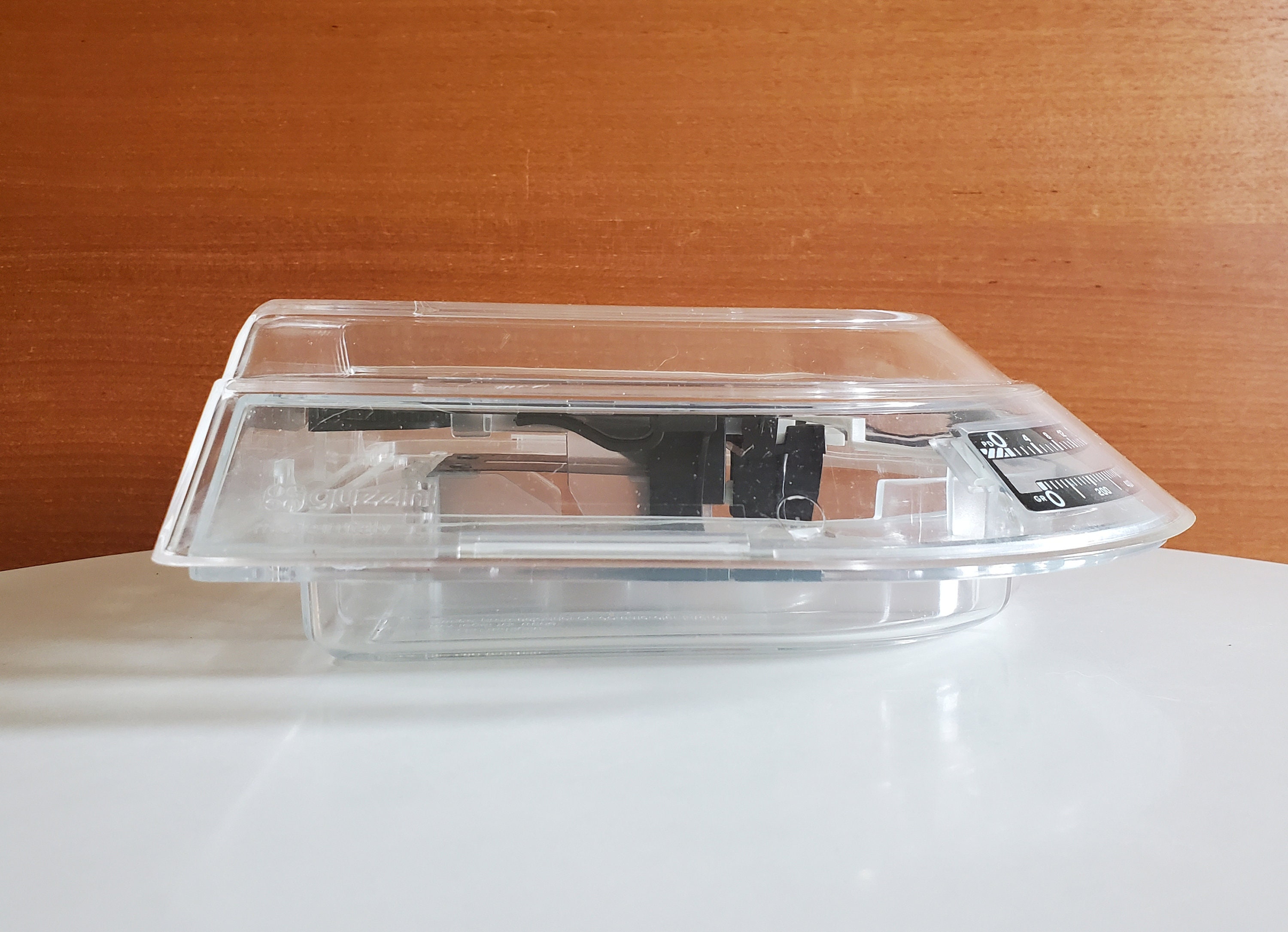 Vintage Guzzini Kitchen Scale - Lady B in Clear on Clear Plastic