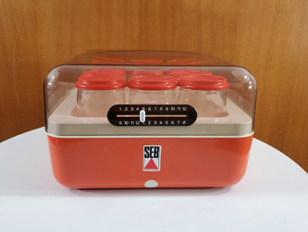 Vintage SEB Model 875 Yogurt Maker Bright Orange Working Etsy