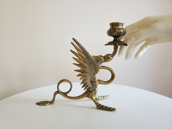 アンティーク ドラゴンキャンドルホルダー アンティーク ドラゴン キャンドルホルダー