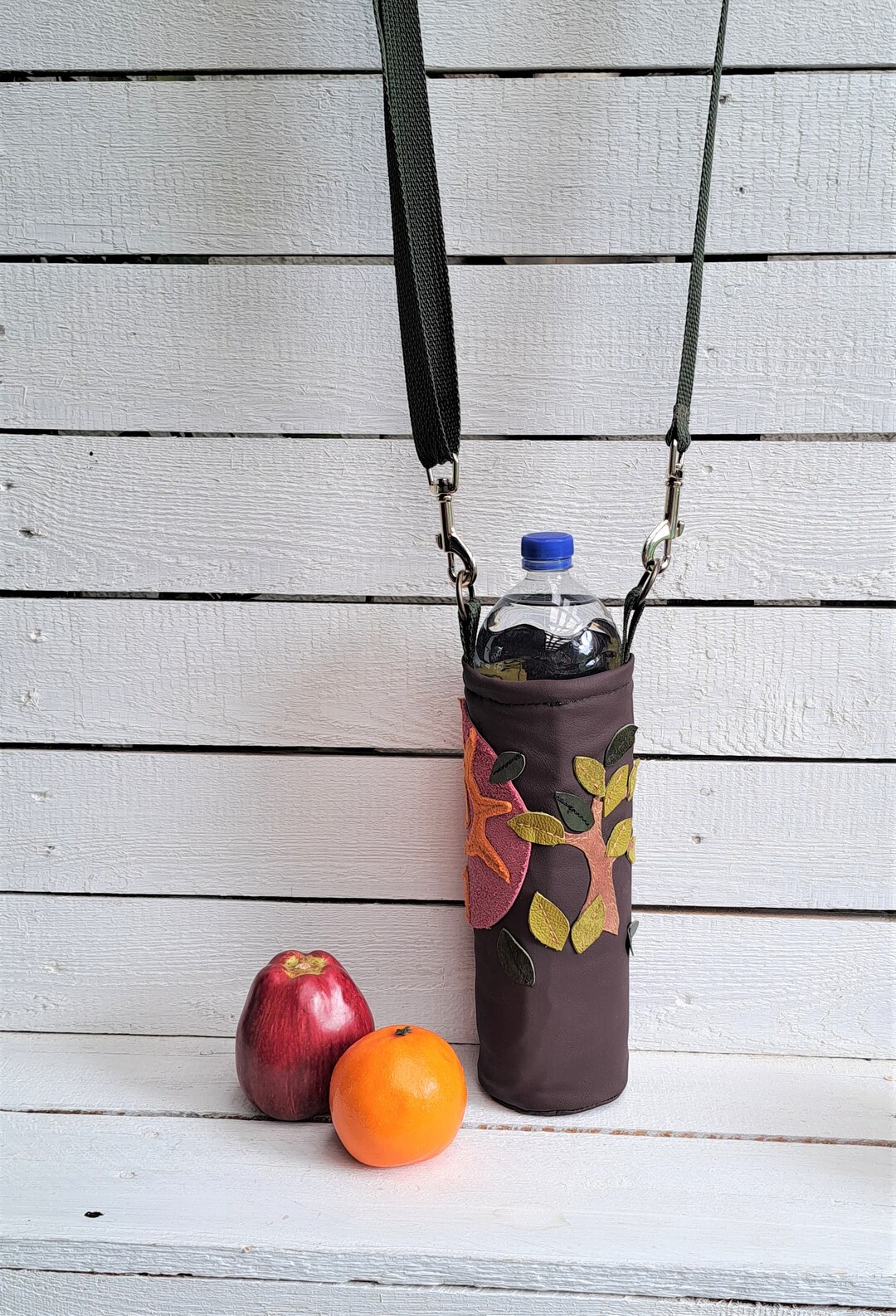 Portable Leather Bottle Bag, Drink Holder Etsy