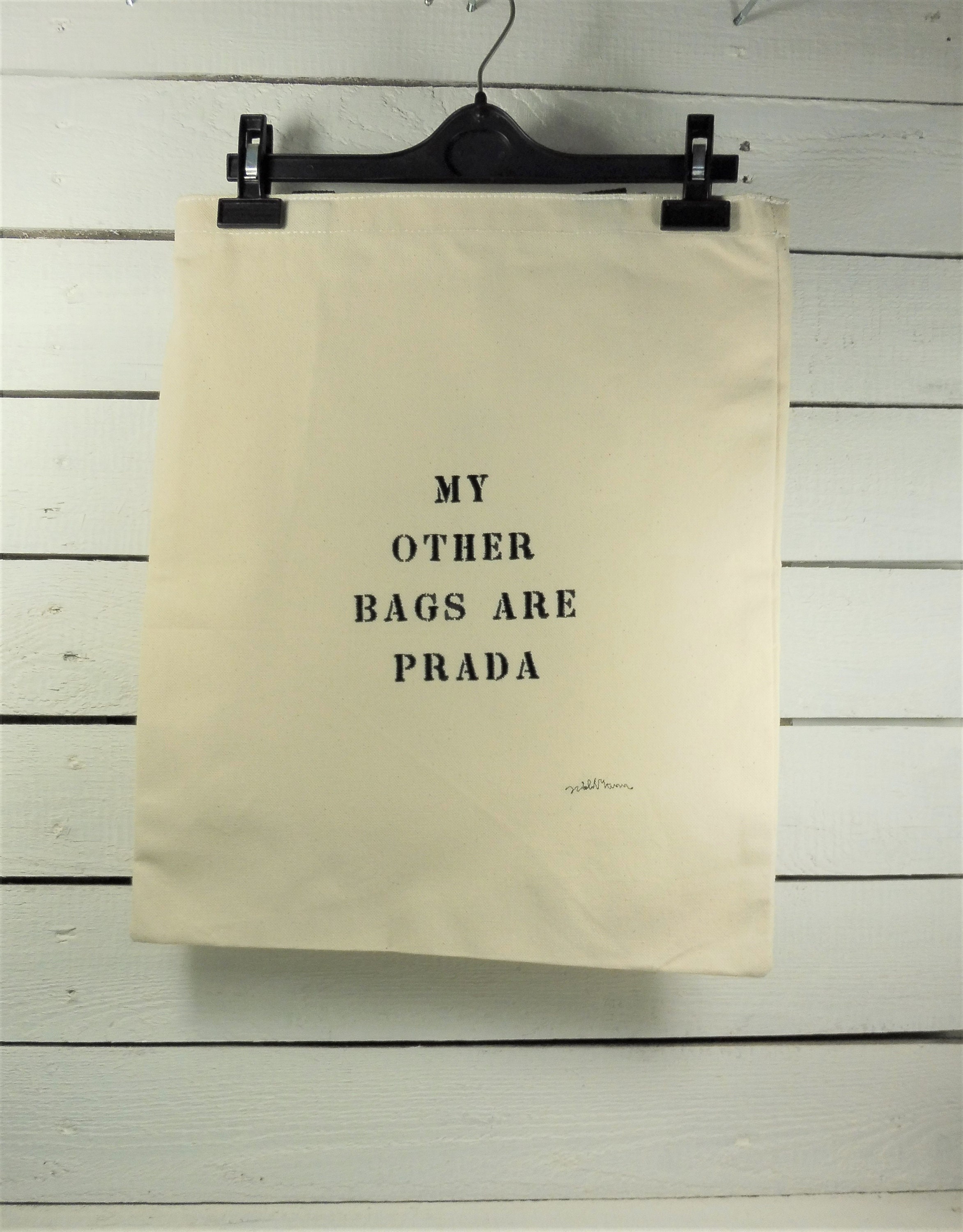 Tote Bag Canvas Bag Prada If the real Stays at 