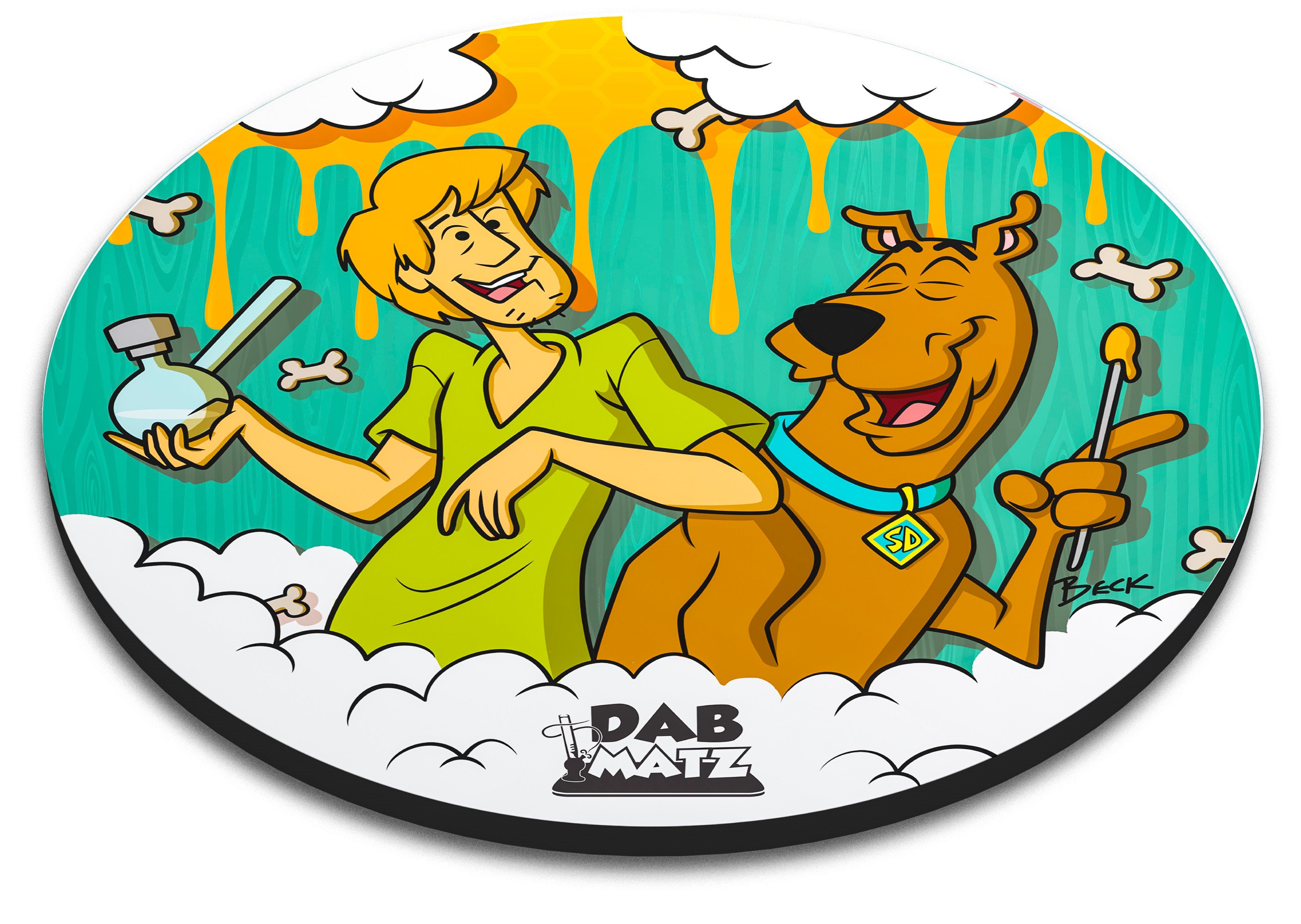 Scooby Doo Dab Mat. Stoner Glass Mat. Dab Mat. Glass Mat. Etsy