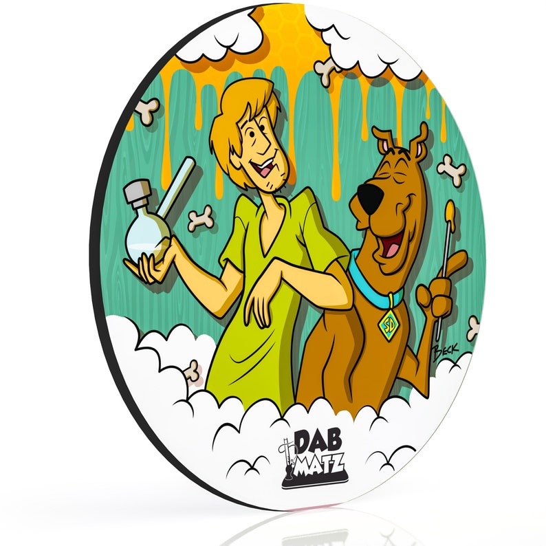 Scooby Doo Dab Mat. Stoner Glass Mat. Dab Mat. Glass Mat. | Etsy