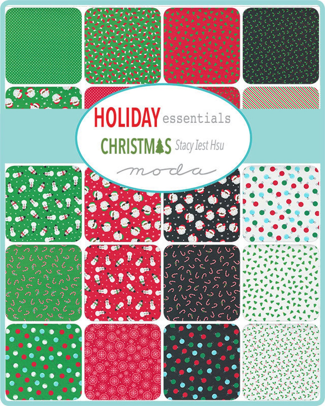 MODA holiday Essentials Christmas Charm Pack by Etsy