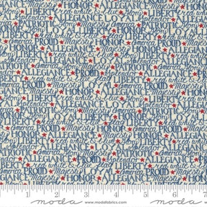 Moda &quot;My Country&quot; fabric by Kathy Schmitz sold by the 1/2 yard 7042 13