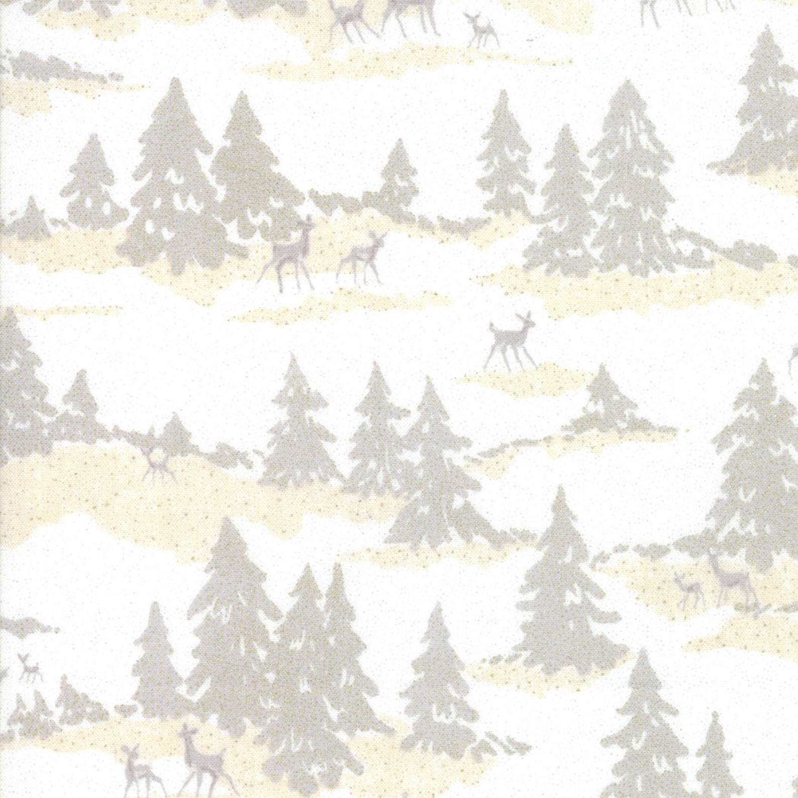 Moda forest Frost Glitter Fabric by Sold by the Etsy