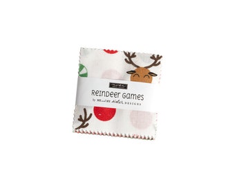 MODA "Reindeer Games" Mini Charm pack by Me and My Sister Designs