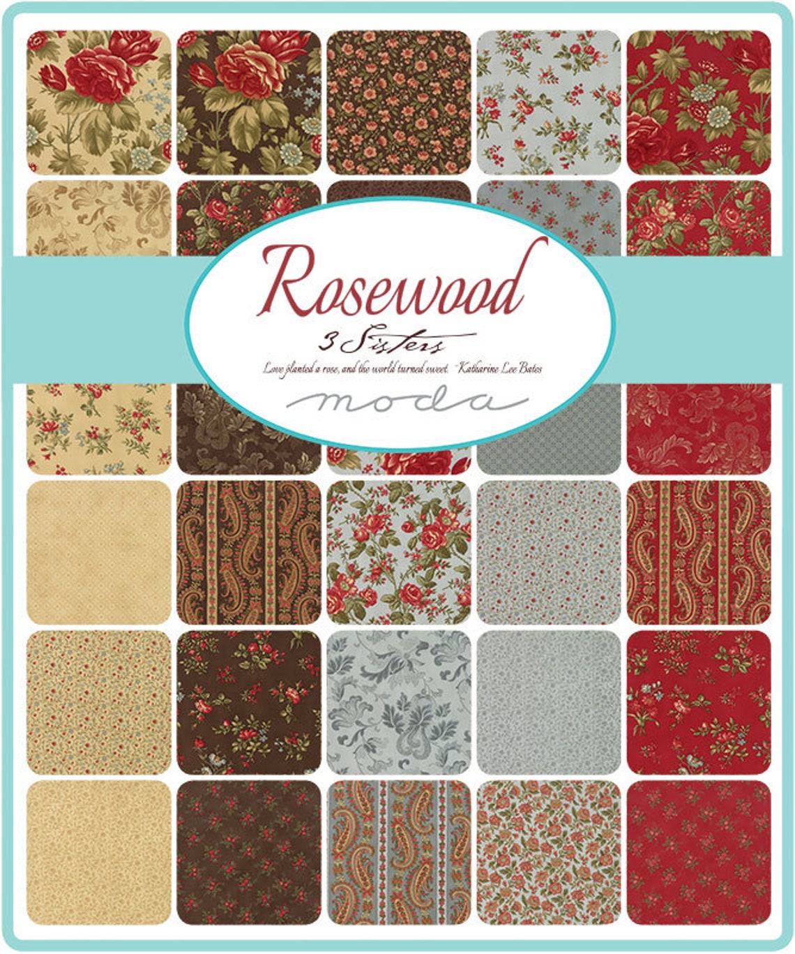 Moda Rosewood fabric by 3 Sisters sold by the 1/2 Etsy.de