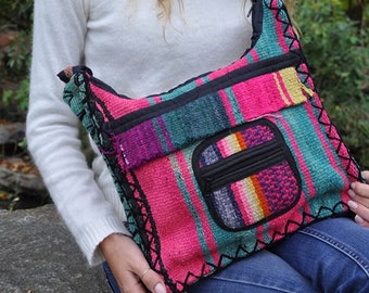 Shoulder handbag, shoulder bag made with old weavings, original shoulder bag, unique model shoulder bag