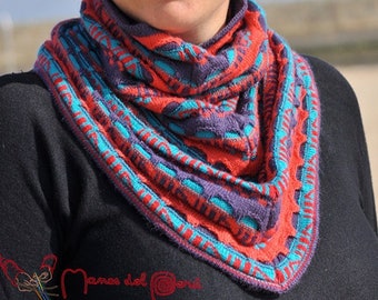 Écharpe ronde laine alpaga, foulard rond en alpaga, Snood femme laine alpaga, Snood tricoté en laine d'alpaga, snoob écharpe femme tout doux