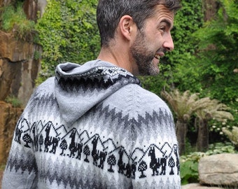 Goûtez au luxe des plus beaux pulls en laine d'alpaga, craquez pour un véritable pull tricoté en laine d'alpaga, pull homme avec capuche