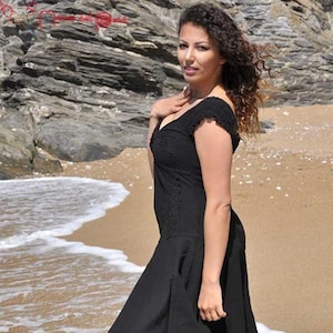 Peruvian dress in natural cotton, light dress for women, short women's dress, trendy and easy to wear Peruvian dresses, women's dresses