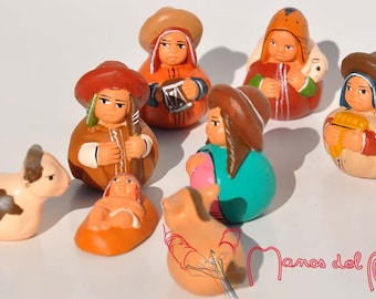 The Andean Nativity Scene, Peruvian Nativity Scene, Ceramic Nativity Scene, Cuzco Nativity Scene, Andean Nativity Scenes, Peruvian Nativity Scene