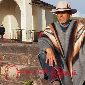 Poncho Péruvien gris, poncho en laine d'alpaga, poncho unisexe pure laine alpaga, poncho des Andes, poncho chaud doux soyeux, poncho alpaga image 8