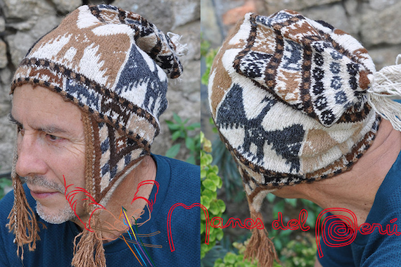 Bonnet péruvien homme tricote main laine alpaga, Authentique bonnet  péruviens Ocongate laine alpaga, Chullo péruvien, Bonnet péruvien adulte -   Canada