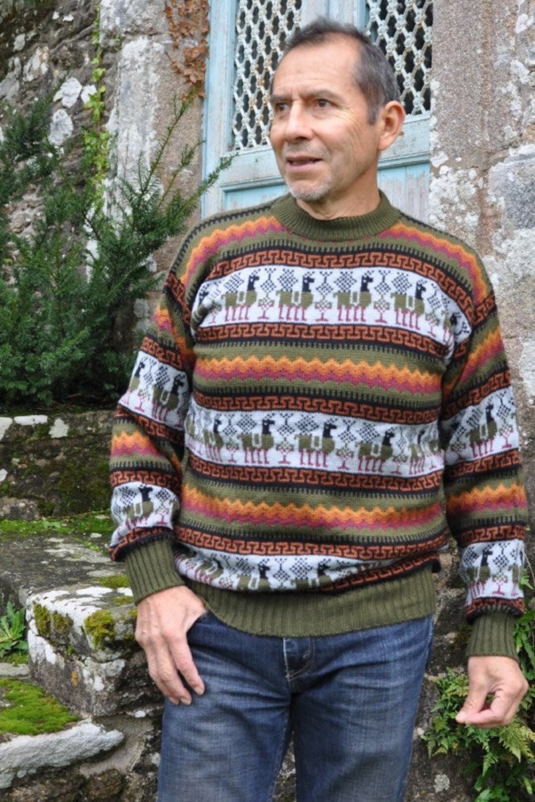 Pull col rond en laine mélangée Cfkarl Rouge Casual friday - Homme | Place des Tendances