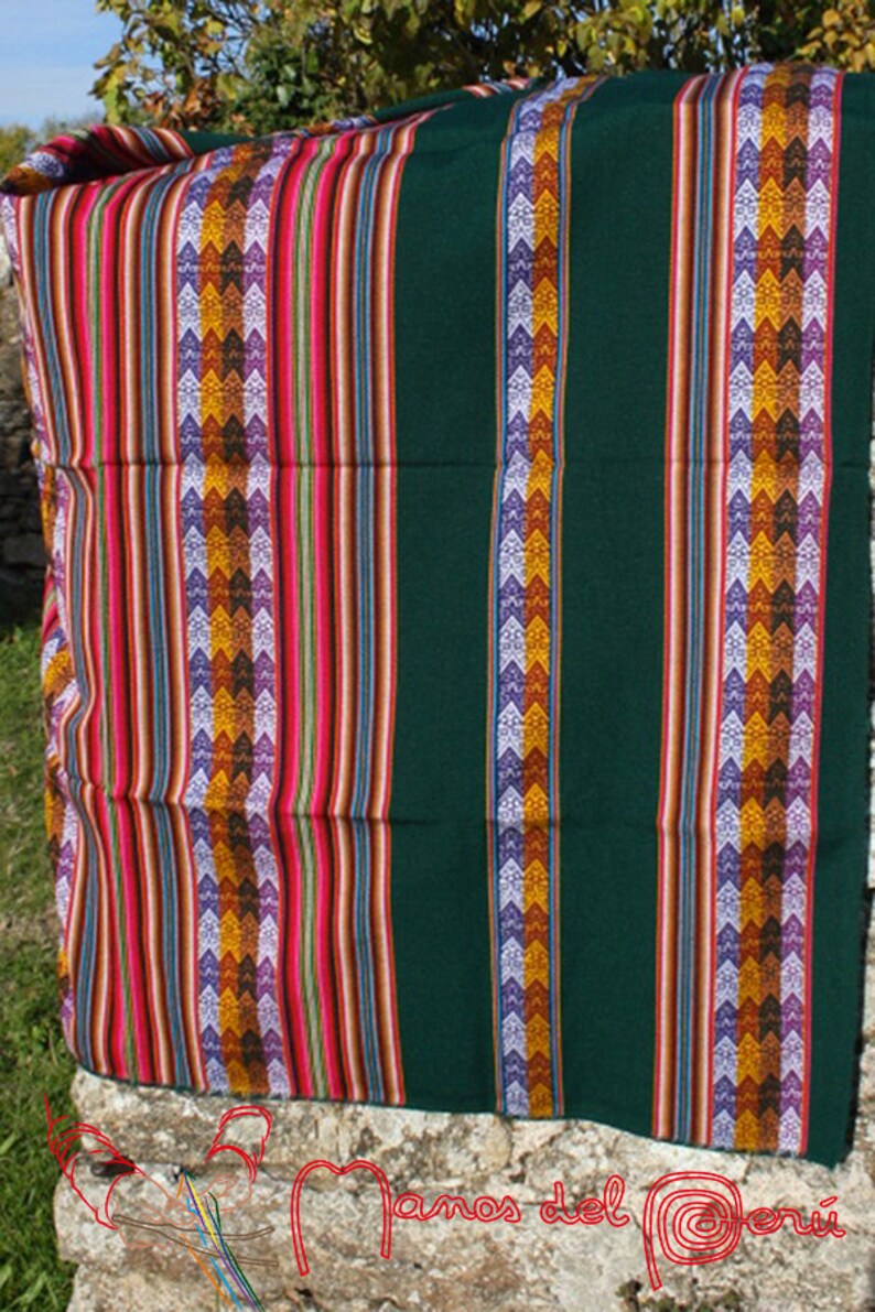 Peruvian Fabric, Peruvian Weaving, Long Peruvian Weaving, Cheap Fabric, Mantas Peruana, aguayo, Peruvian manta, licllas, cheap fabric, Green